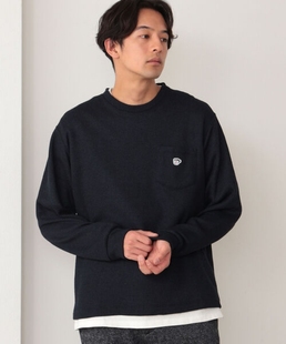 上衣刺繡基礎(chǔ)款 彬彬家 日本單潮同步新品 華夫格加絨衛(wèi)衣保暖長袖