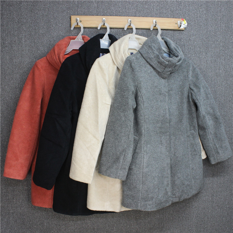 彬彬家~日本单贵牌潮毛呢略修身外套中长款夹克亲肤舒适秋冬季