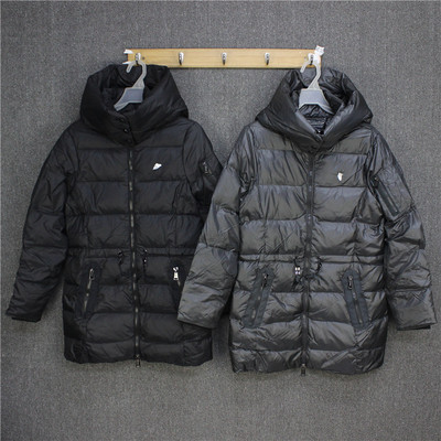 彬彬家~69000日元90白鸭绒外套保暖防水中长款羽绒服连帽羽绒夹克