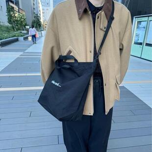彬彬家~日本单潮货大帆布包单件斜挎包日常帆布包休闲通勤托特包