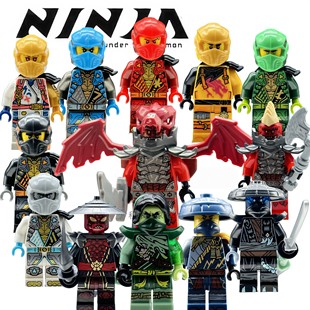 2025新款幻影忍者19季神龙崛起索拉 阿林 封禁五人组积木人仔玩具
