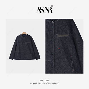 C外套26012 BRAID 两侧开叉亚麻明线B 26SS 衣长63