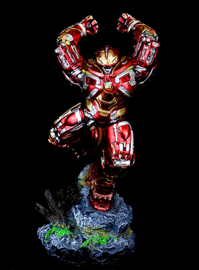 复仇者联盟钢铁侠反浩克装甲MK44全身战斗版状态手办摆件朋友礼物