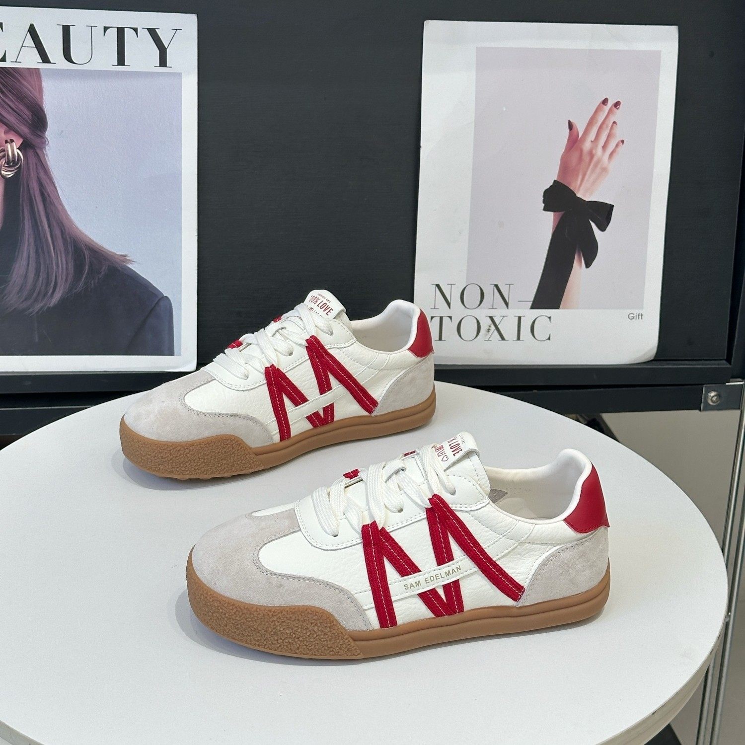 复古平底真皮德训鞋女款2026春季新款百搭休闲运动鞋踩屎感阿甘鞋,女鞋,德训鞋,淘宝优惠券,粉丝福利购,淘宝优惠卷