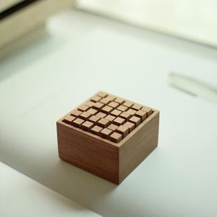 【大矩阵】黑胡桃花梨木精油室内家用香薰扩香木摆件礼物