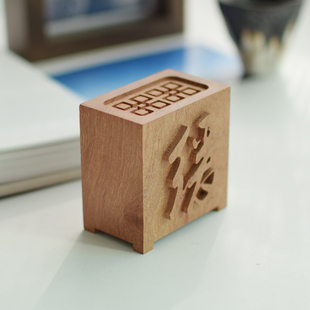 【缓】事缓则圆人缓则安花梨木精油香薰香水扩香木摆件