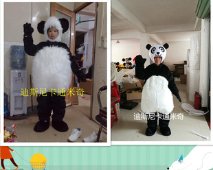 卡通服装人偶服毛绒公仔舞台行走玩偶卡通人偶表演服装熊猫露脸