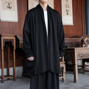 暗黑系高级感风衣大码中长款风衣垂感披风斗篷开衫FY10-P95控118图片