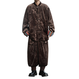 新中式C民族风金丝绒龙纹夹克哈伦裤飞鼠裤套装男TZ177-P143控168，男装休闲套装，电商A005