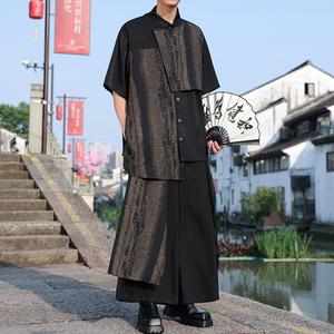 风暗黑J不规则小众法式衬衫男裙裤西裤TZ100-P163控188图片
