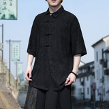 风U衬衫男士斜门襟冰丝条纹理垂感短袖外套男CS30-P68控88,男装T恤,电商A005, 风U衬衫男士斜门襟冰丝条纹理垂感短袖外套男CS30-P68控88,男装T恤,电商A005,