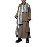 风O扎染新中式衬衫不规则拼接裙裤西裤套装TZ56-P170控198，男装西裤，电商A005