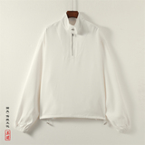 新中式H立领拉链卫衣男ins小众金属拉链套头外套潮WY02-P65控88，女装短外套，电商A005