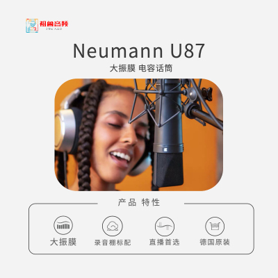 德国 Neumann U87 U87Ai 大震膜 录音棚 电容话筒 唱歌播主标配