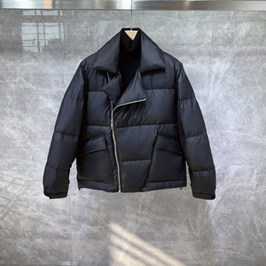 2023年新款冬季机车轻薄羽绒服男士韩版潮流牌ins休闲工装绒外套