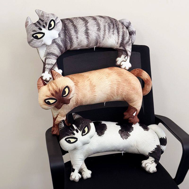 抽象老吴猫毛绒玩偶公仔猫咪表情包抱枕丑萌趣味搞怪玩具男女礼物