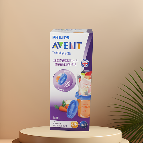 飞利浦新安怡母乳储存保鲜杯 储奶杯 PP材质240毫升*5只SCF639/05
