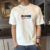 男T恤学生体恤打底衫 2026潮流短袖 短袖 宽松白搭半袖 t恤男潮牌韩版