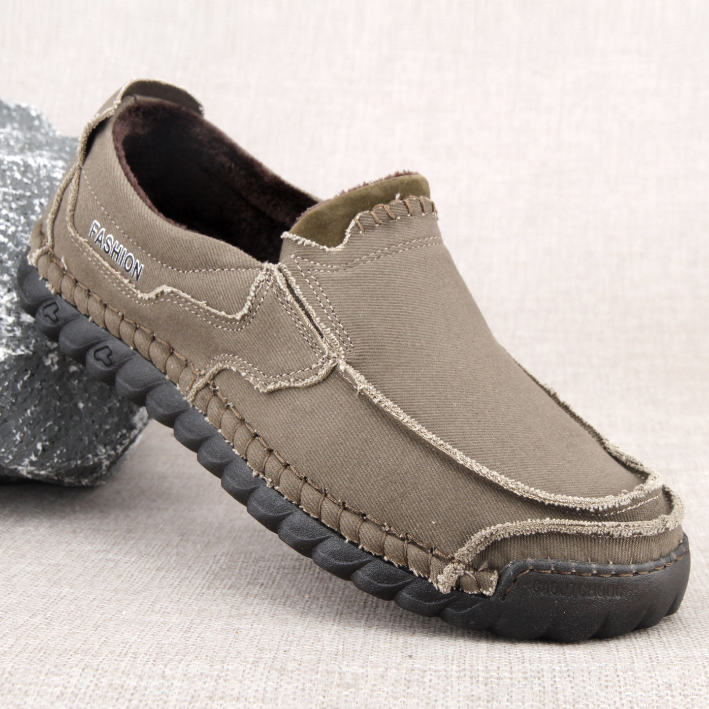 冬季舒适二棉男棉鞋老北京布鞋牛筋底防滑耐磨休闲爸爸鞋大码鞋48