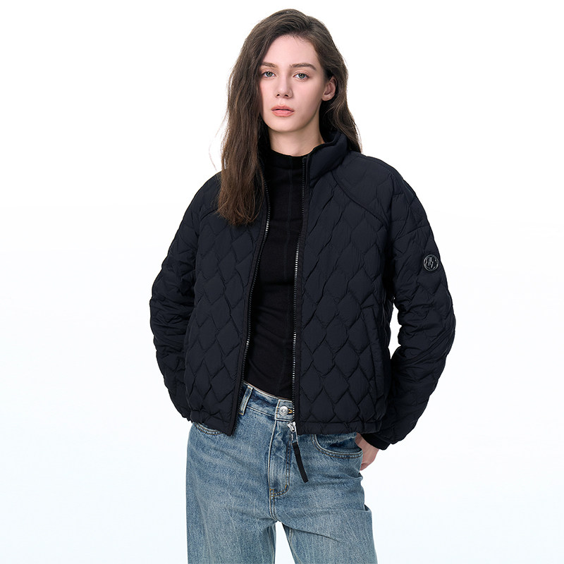 LINCCHIC金羽杰2025年秋季新款立领羽绒服女短款轻薄羽绒外套1092