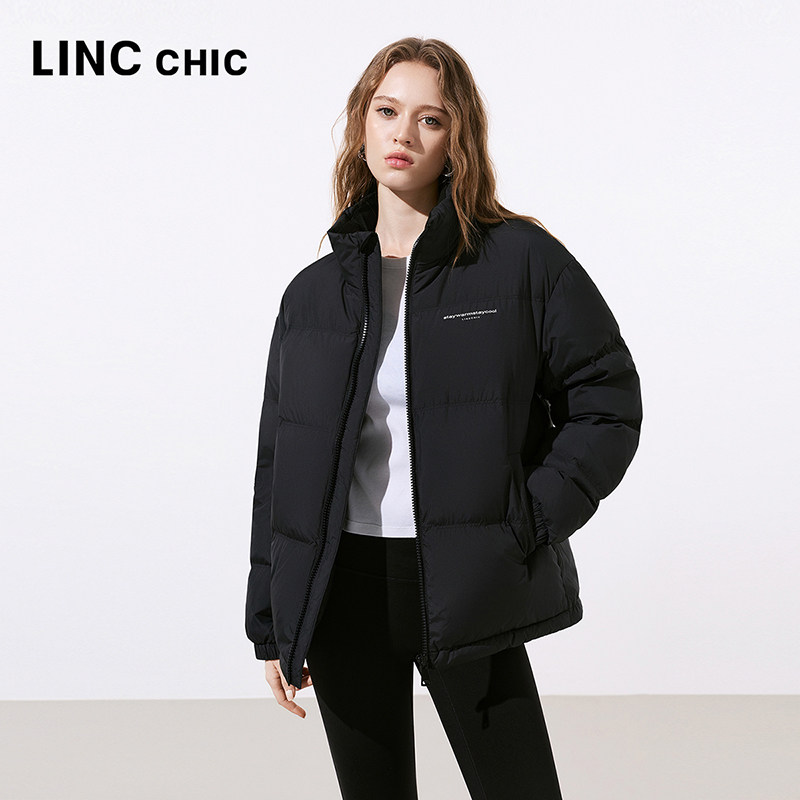【明星同款】LINC金羽杰2024年冬季新款立领短款面包服男女同款