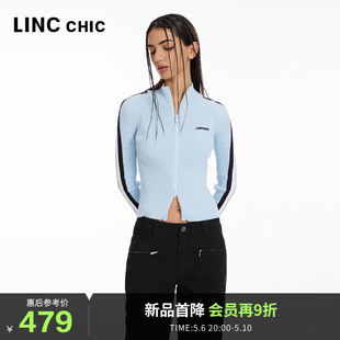 女CR168Y 毛衣机能立领内搭针织衫 新品 LINCCHIC金羽杰2024年春季