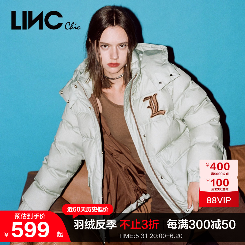 LINCCHIC金羽杰羽绒服女面包服短款羽绒服女反季外套Y22801095Y