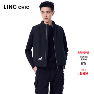 LINC金羽杰2025年秋季新款简约商务感羽绒马甲男款内搭可外穿5520
