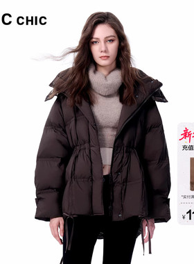 【明星同款】LINC金羽杰羽绒服女款冬季新款芭蕾短款羽绒服女2164