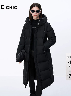 LINC金羽杰羽绒服女款反季都市机能感长款加厚羽绒服女冬8201
