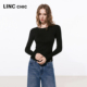 简约圆领长袖 LINCCHIC金羽杰2026年春季 新品 T恤女S261FK147Y