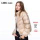 轻暖羽绒服女立领短款 LINC金羽杰春季 新款 轻薄面包羽绒服外套1128