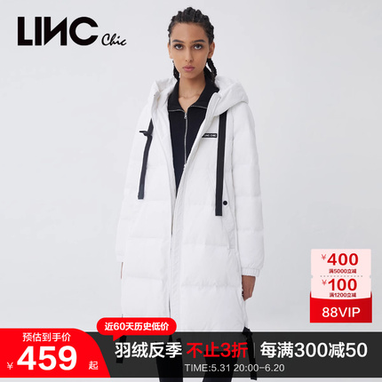 LINCCHIC金羽杰羽绒服女反季机能感中长款羽绒服女冬季Y21808214