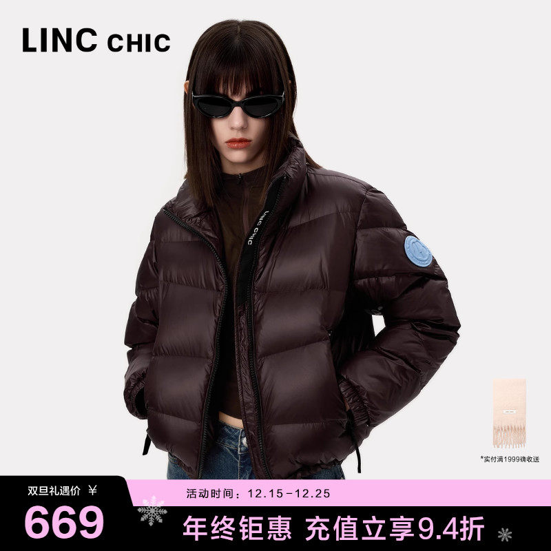 LINC立领短款轻薄羽绒服