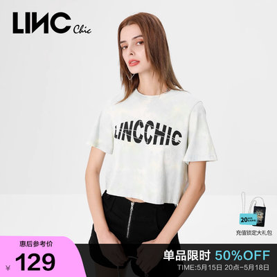 LINC金羽杰短袖BM风T恤扎染印花