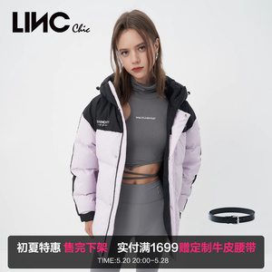 【冬羽出清合集】LINC金羽杰羽绒服女毛领派克服长款羽绒服女冬季