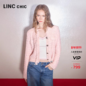 LINCCHIC金羽杰2026年春季 新品 小香风肌理感针织外套女S261CR041Y