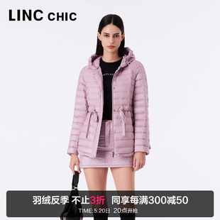 羽绒服女外套Y21803272Y LINCCHIC金羽杰羽绒服女新款 收腰轻薄短款