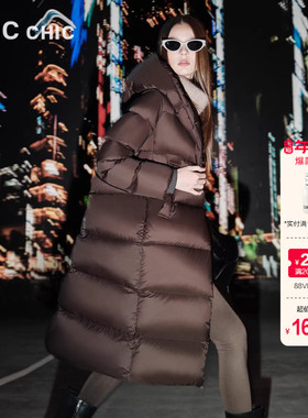 【爆品年货节】LINC金羽杰羽绒服女冬季新款超轻长款羽绒服女8198