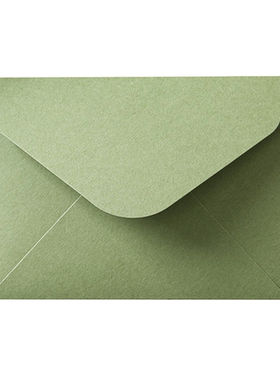棉纸牛油果绿橄榄绿信封 A6 11.8X16厘米西式欧式信封|封面空白