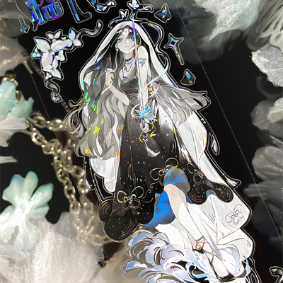 新款切模特材人物圣祈暗黑森系少女NEW手帐和纸胶带PET贴纸二次元