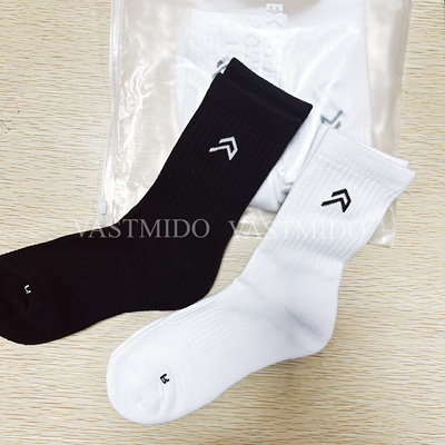 Oneractive毛圈底运动袜3双装男女中长筒长绒棉健身训练跑步袜子