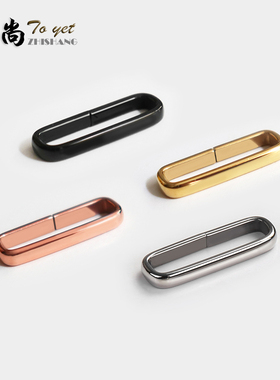 米时名表配件NATO不锈钢手表扣方行尼龙表带钢圈精钢磨砂亮光扣环