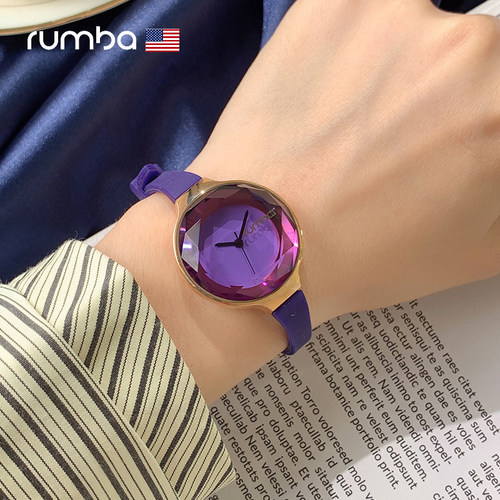 rumbatime原装美国正品超薄石英女士手表正品韩国潮流时尚腕表