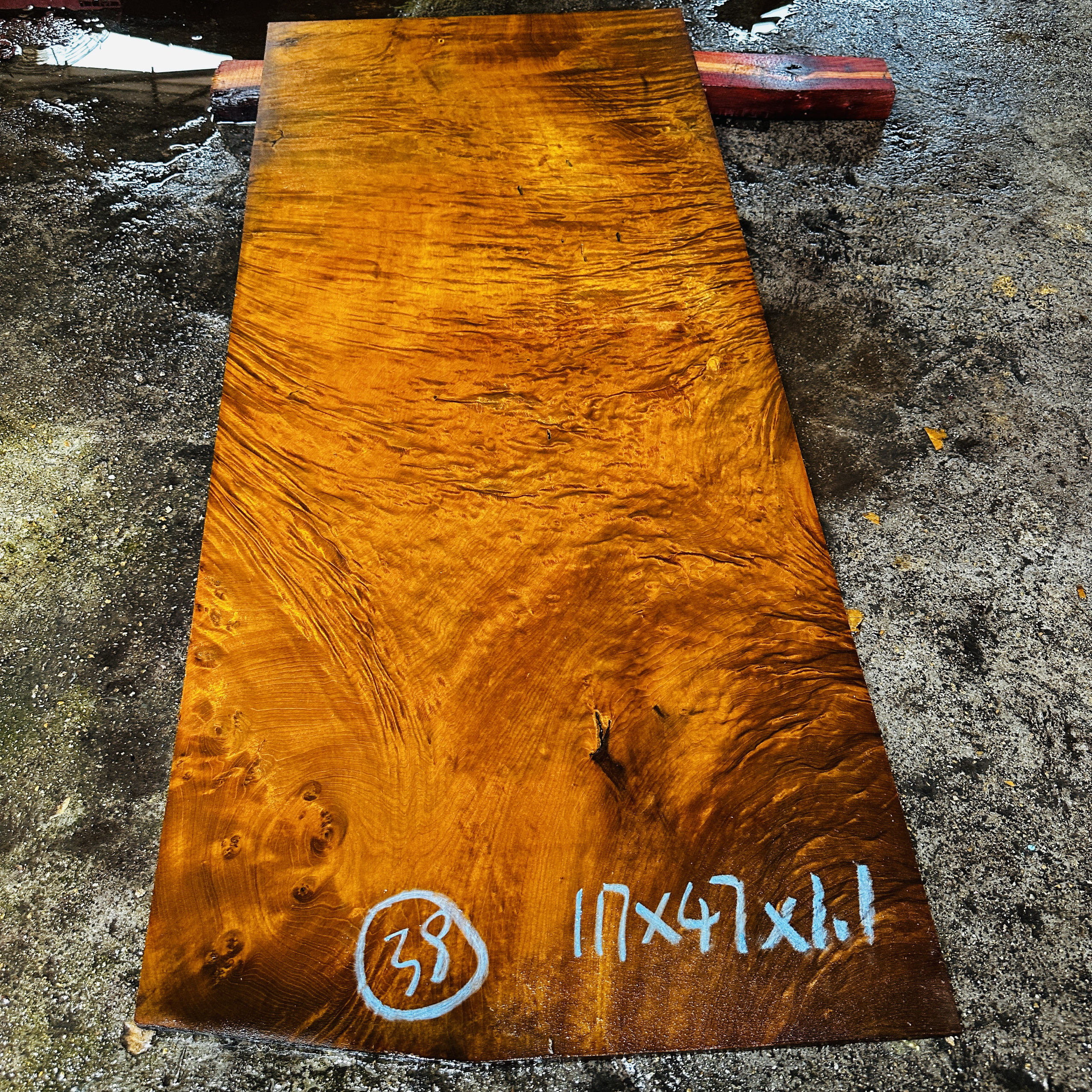 038#金丝楠黄金楠精品满水波家具料，大板，红木家具板