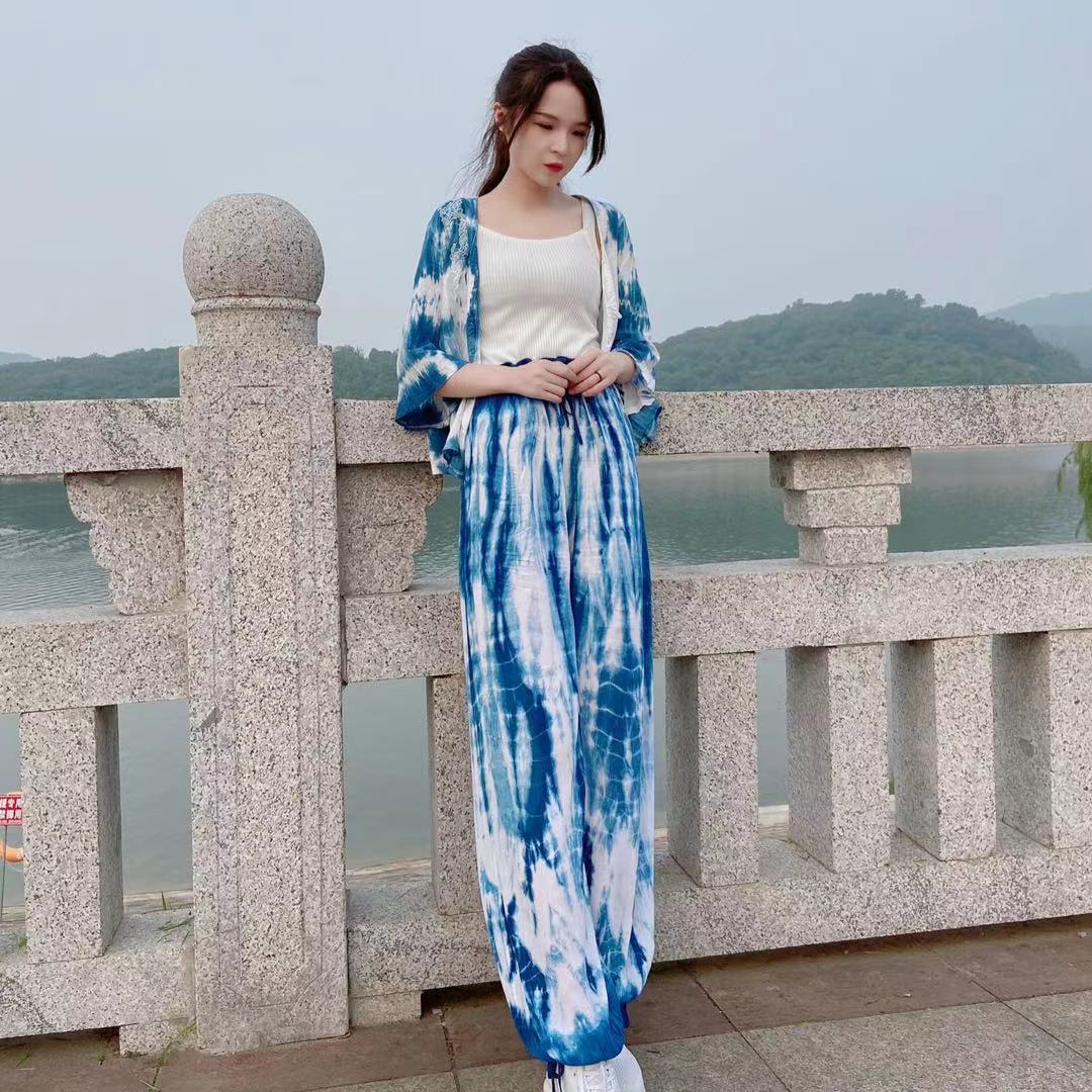 一澈扎染原创设计手工文艺蓝染