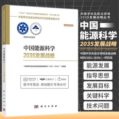 中国能源科学2035发展战略 中国学科及 领域2035发展战略丛书 中国学科及 领域发展战略研究2021-2035项目组 科学出版社