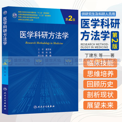 ZJ包邮正版 医学科研方法学-第2版 刘民  书店书籍图书 专科医师 能力提升引导丛书 研究生 供临床医学 9787117185646 人卫
