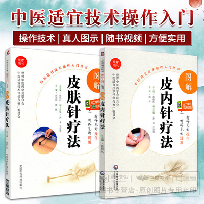 无视频-全2册 图解皮内针疗法（中医适宜技术操作入门丛书）+图解