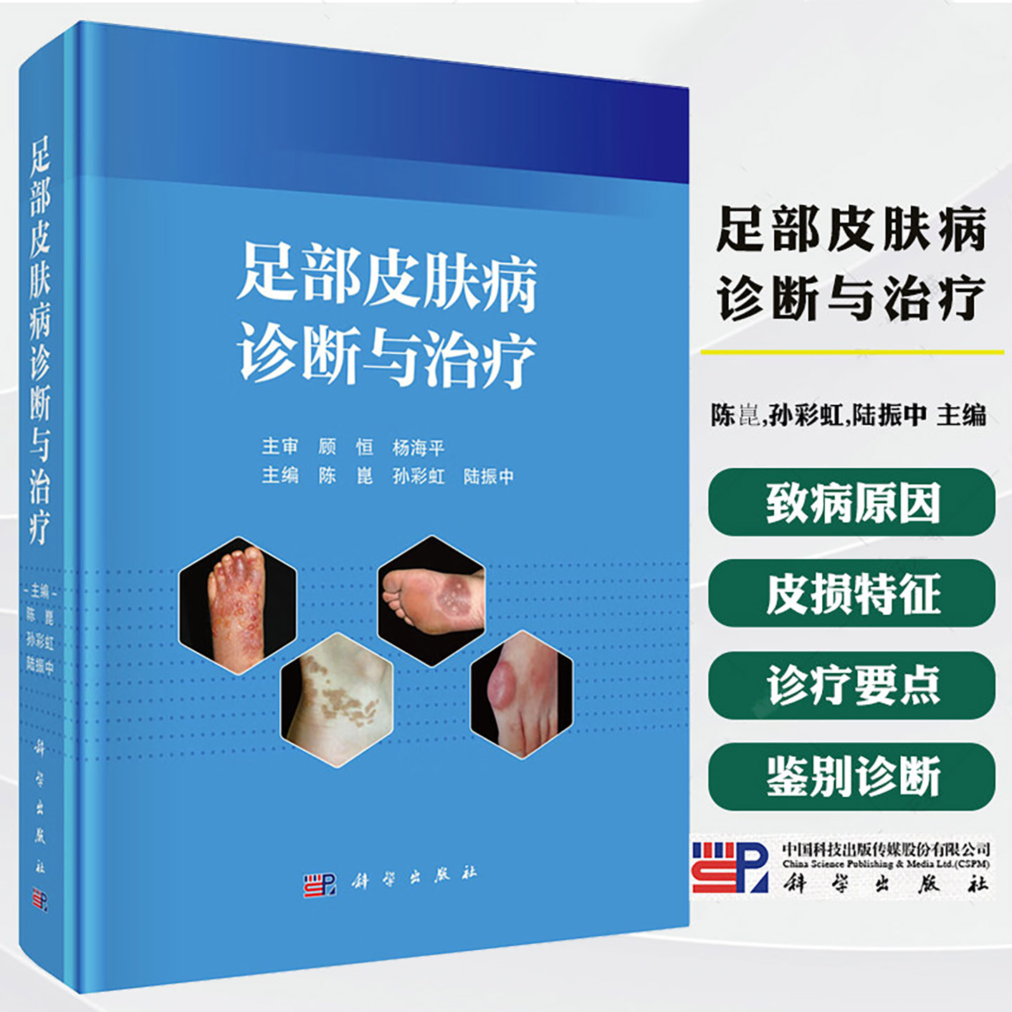 足部皮肤病诊断与治疗 陈崑 孙彩虹 陆振中 供足病患者和对足部美容有需求的求美人士作为防治足病 健足美足的参考书 科学出版社
